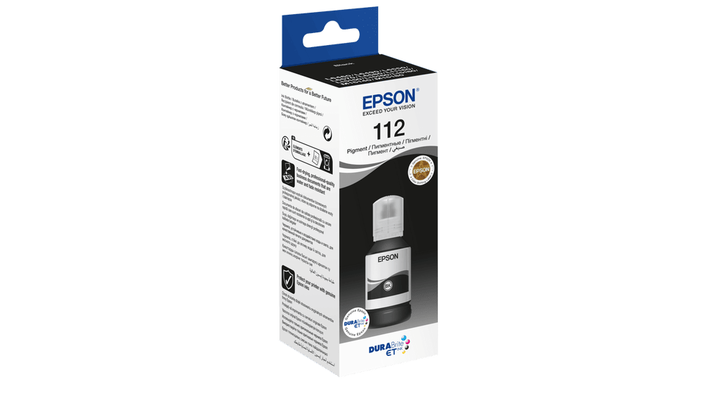 EPSON Tintapatron 112 EcoTank Pigment Black ink bottle