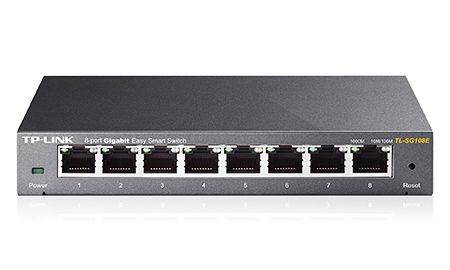 TP-LINK Switch 8x1000Mbps, Easy Smart, TL-SG108E