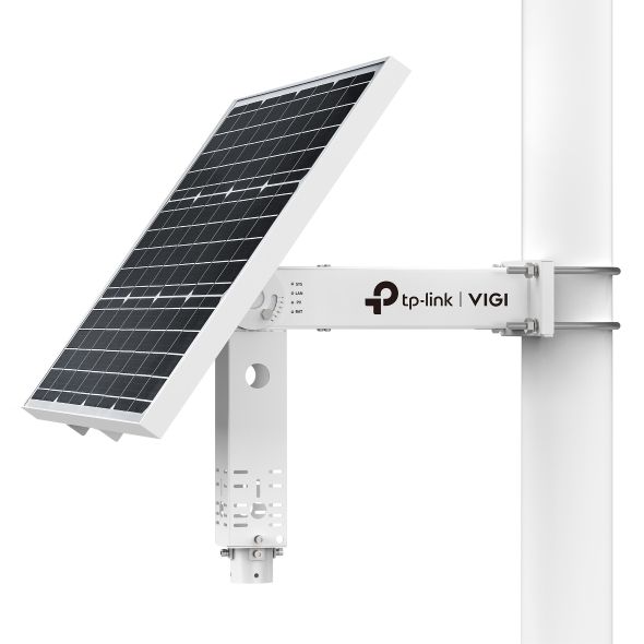 TP-LINK VIGI Okos Solar Panel 60W, IP66 360 fokos állítható tartóval, VIGI SP6020