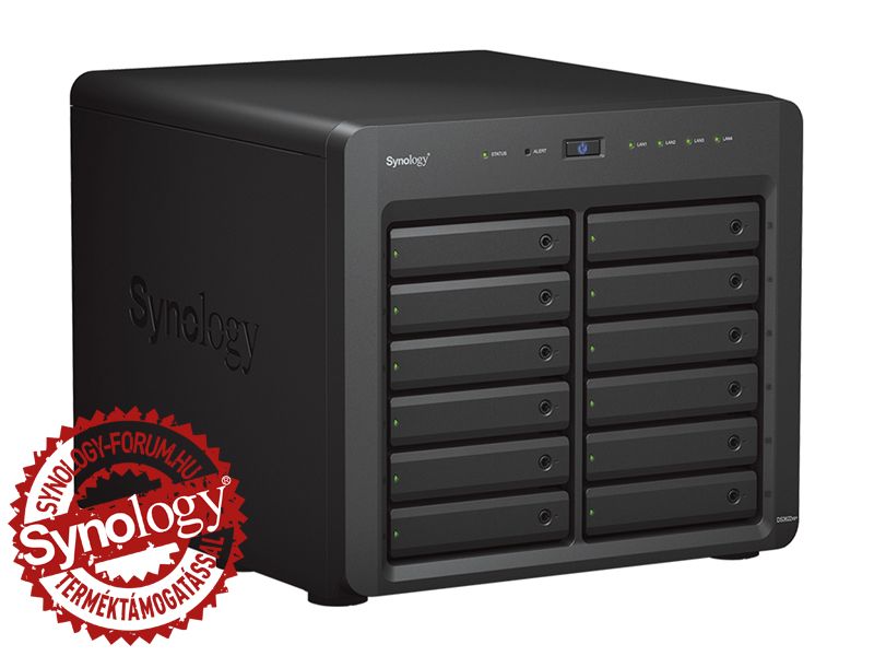 SYNOLOGY NAS 8 fiókos AMD Ryzen V1780B 4x3,6GHz, 8GB DDR4 ECC, 2x1GbE, 1x10GbE, 3xUSB3.2Gen1 - DS1823xs+