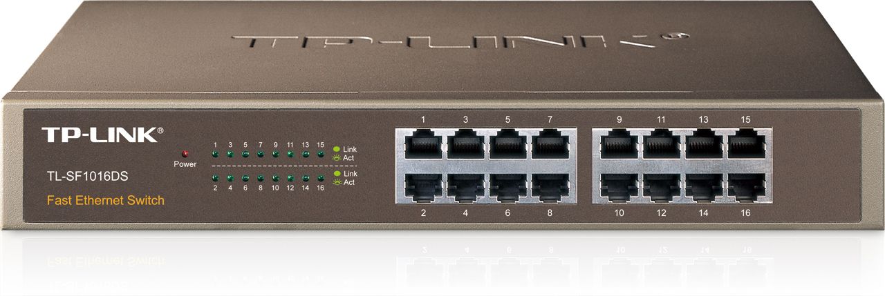TP-LINK Switch 16x100Mbps, TL-SF1016DS