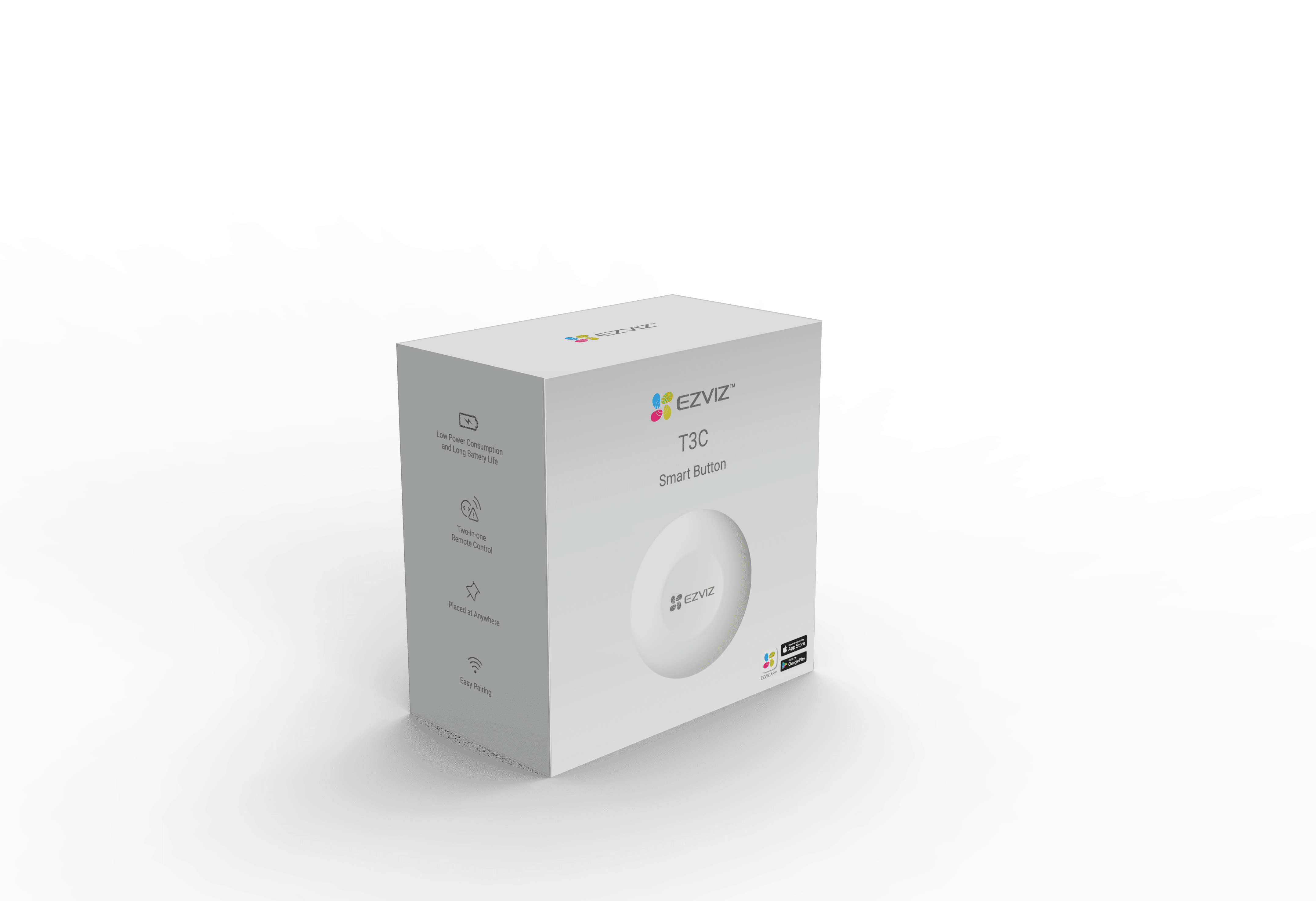 EZVIZ T3C okos gomb, programozható, Zigbee kapcsolat, hosszú élettartamú elem, könnyű párosítás