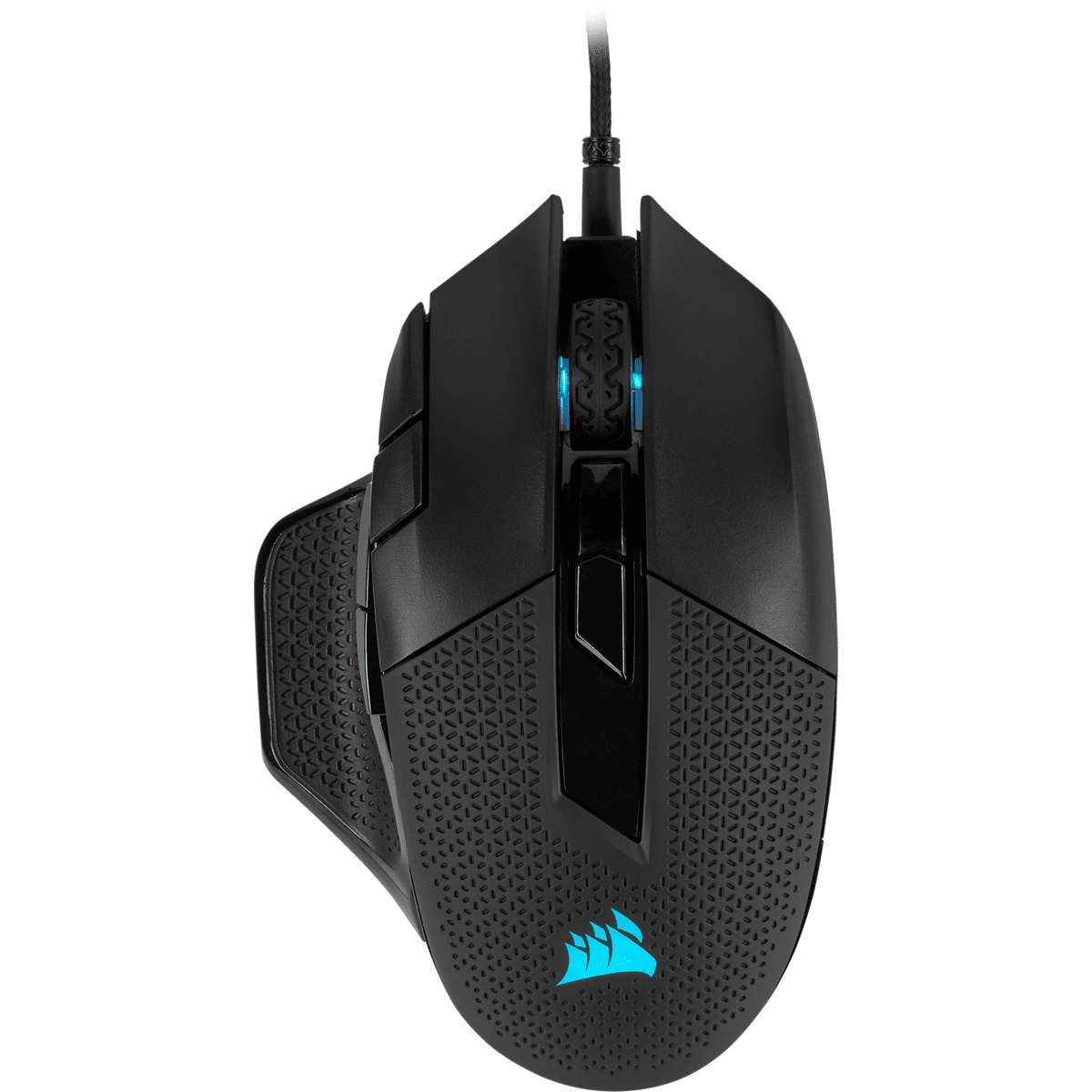 CORSAIR Vezetékes Egér Gaming, NIGHTSWORD RGB Tunable, 8 programozható gomb, RGB Világítás, 18000dpi, fekete