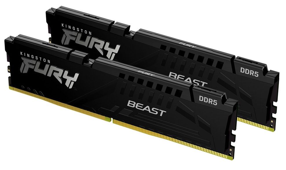 KINGSTON FURY Memória DDR5 32GB 5200MT/s CL40 DIMM (Kit of 2) Beast White XMP