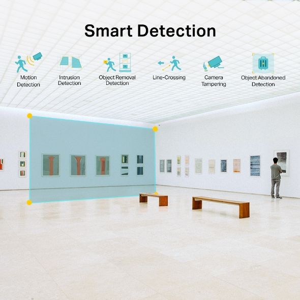 TP-LINK IP Kamera beltéri éjjellátó 2 Megapixel, 2.8mm Objektív, VIGI C420I(2.8MM)