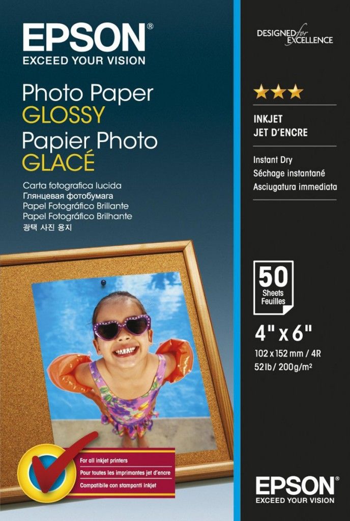 EPSON Fotópapír Value Glossy Photo Paper - 10x15cm - 50 Lap