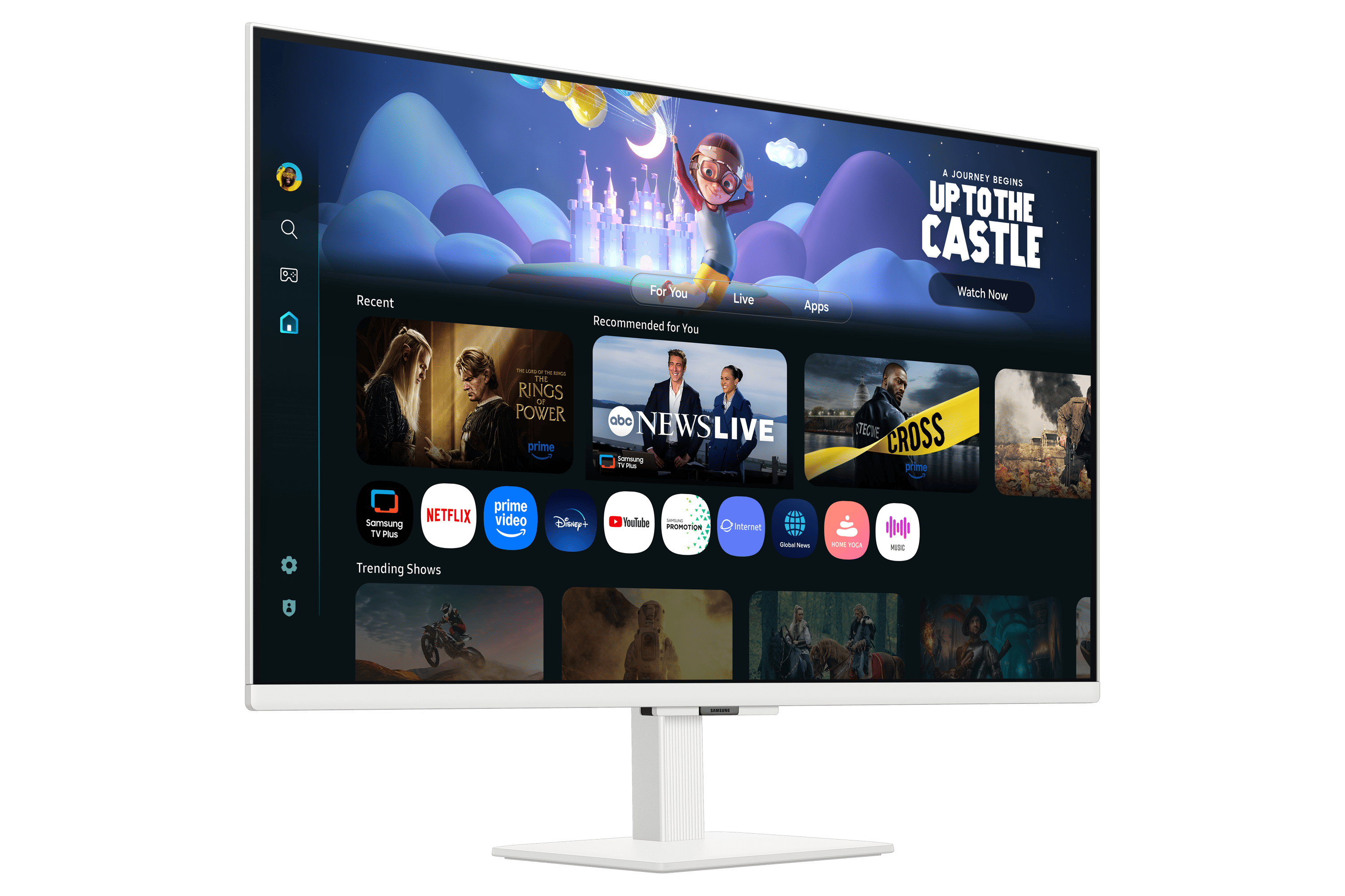 SAMSUNG SMART VA monitor 32" M5, 1920x1080, 16:9, 250cd/m2, 4ms, 2xHDMI/2xUSB/WiFi/Bluetooth, hangszóró, fehér