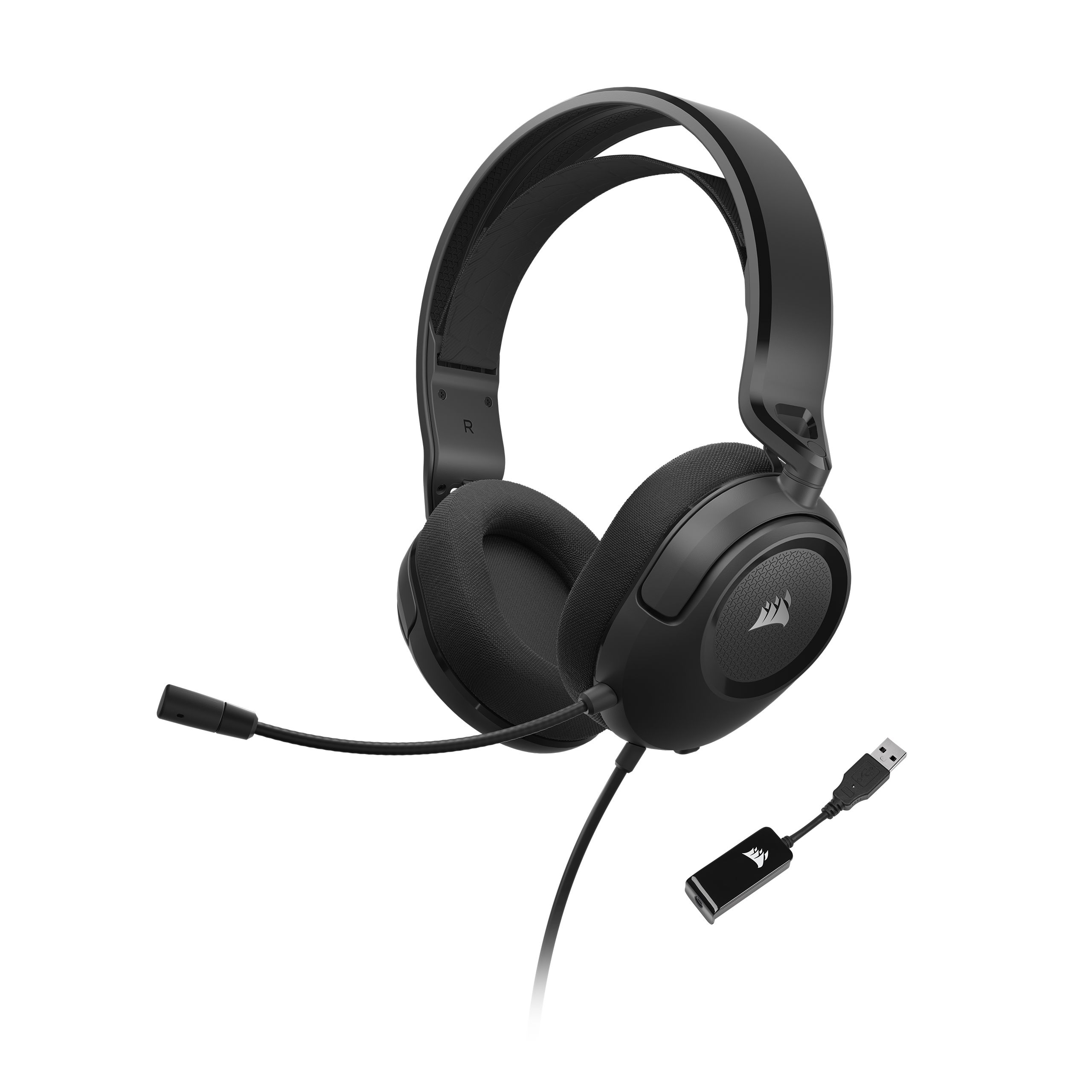 CORSAIR Vezetékes Headset, HS35 SURROUND v2 Gaming, Multiplatform, fekete