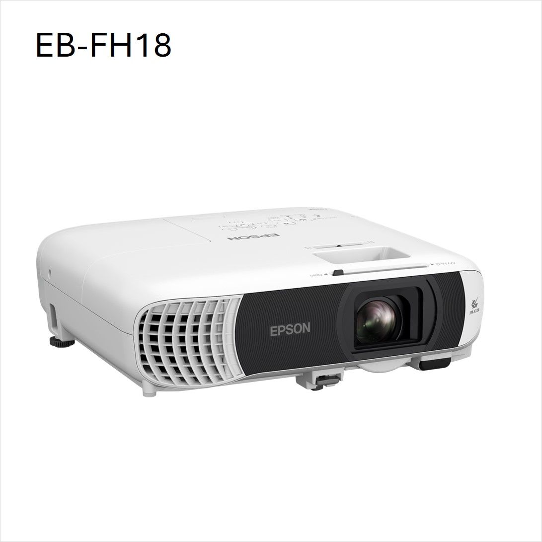 EPSON Projektor - EB-FH18 (3LCD, 1920x1080 (Full HD), 16:9,  4100 AL, 16 000:1, 2xHDMI/USB/WiFi/Apple AirPlay 2)