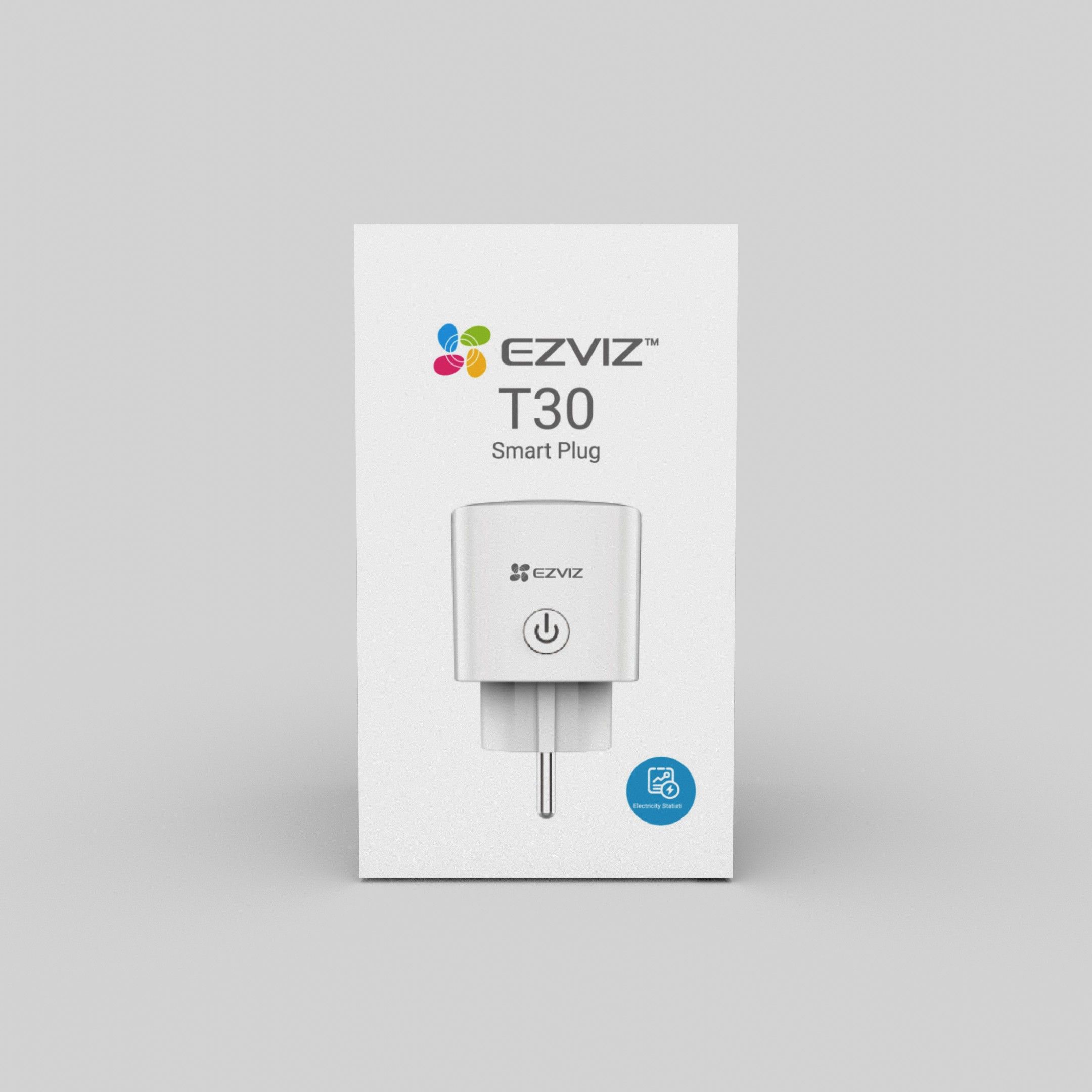 EZVIZ T30-10B intelligens csatlakozó, WiFi, elektromos statisztika, távvezérlés, ütemterv&időzítő, 10A, energiatakarékos