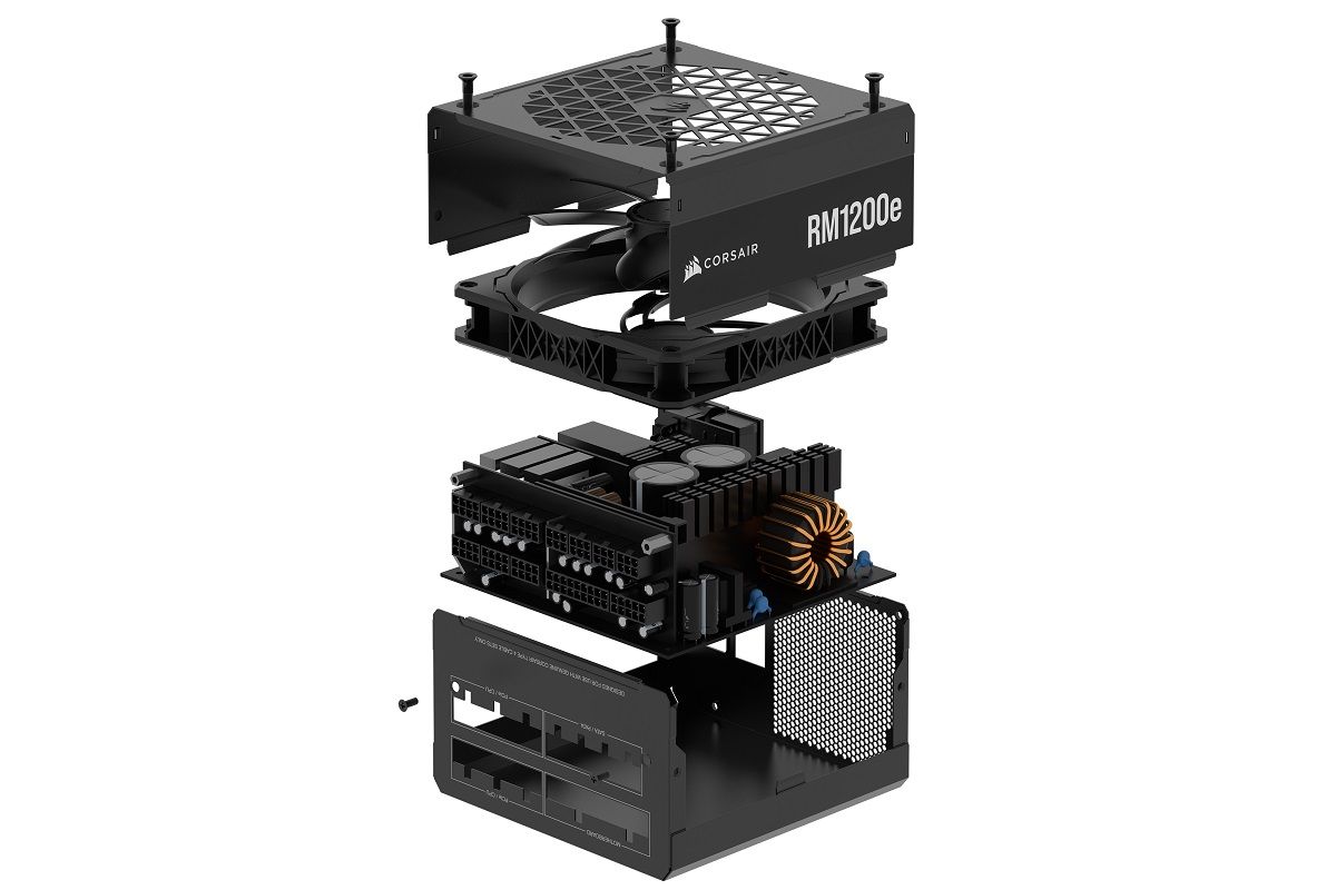 CORSAIR Tápegység Moduláris, RM1200e, 1200W, 14cm, ATX3.1, 80+ Gold