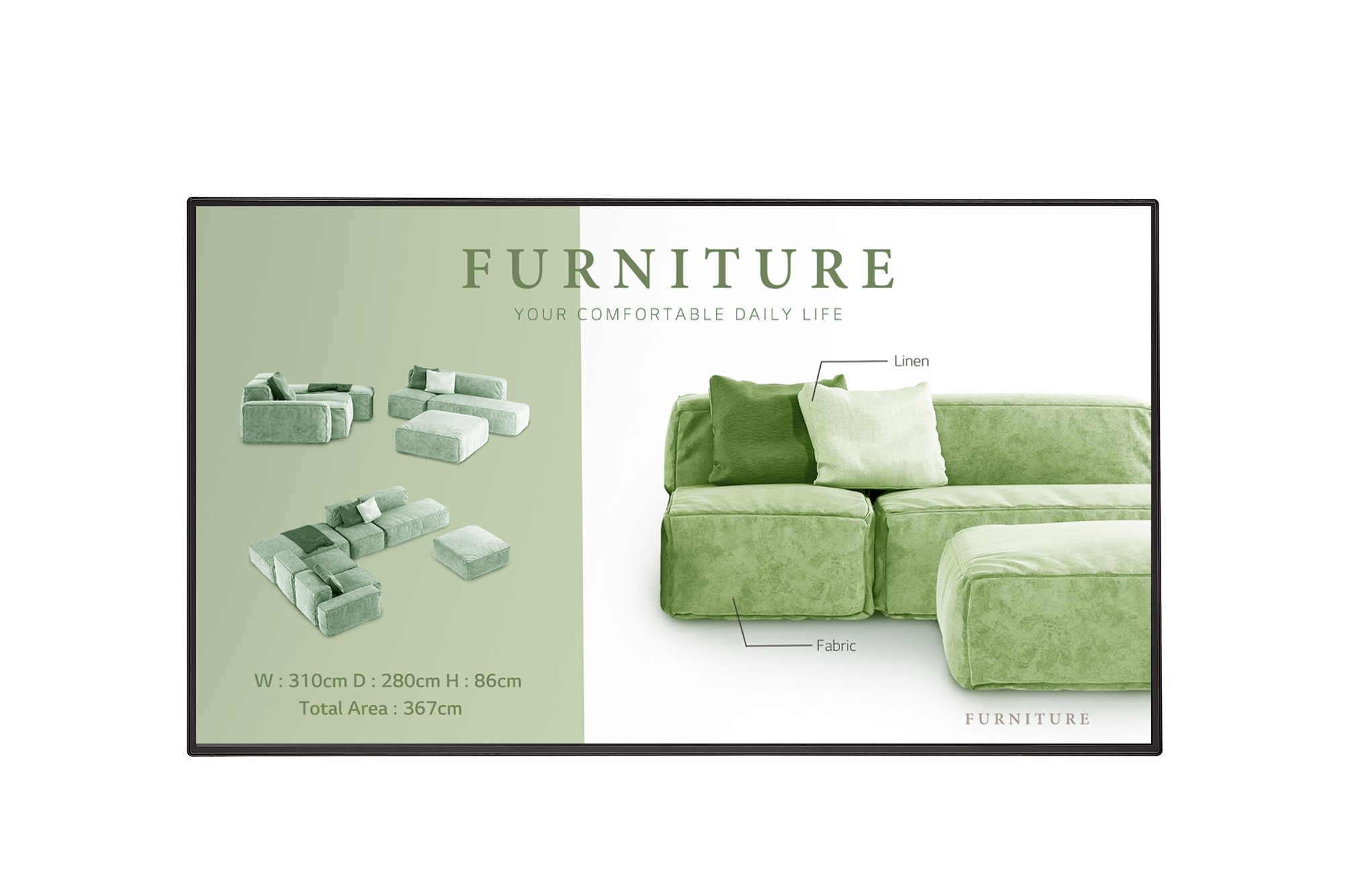 LG 24/7 Signage kijelző 65" 65UM5N, 3840x2160, 500 cd/m2, 3xHDMI/USB/DisplayPort/RJ45