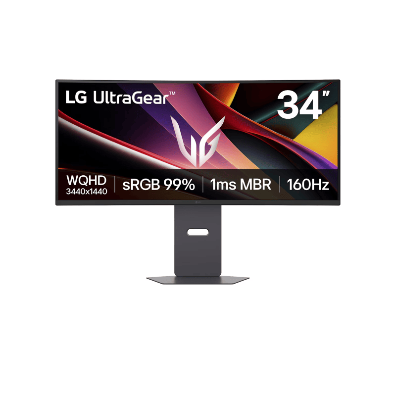 LG ívelt gaming monitor 34" 34G600A-B, 3440x1440, 21:9, 300cd/m2, 5ms, HDMIx2/Displayport, 160Hz