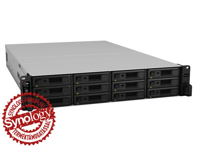 SYNOLOGY NAS 12 fiókos RS3621RPxs Intel Xeon D-1531 6x2,2GHz, 8GB DDR4, 4x1GbE, 2xUSB3.2