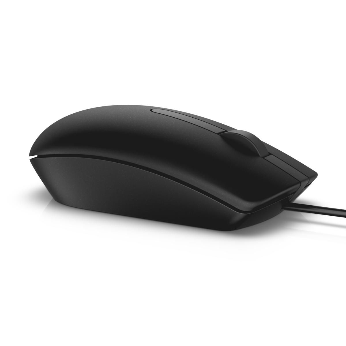 DELL Vezetékes egér, MS116 Optical Mouse - Black
