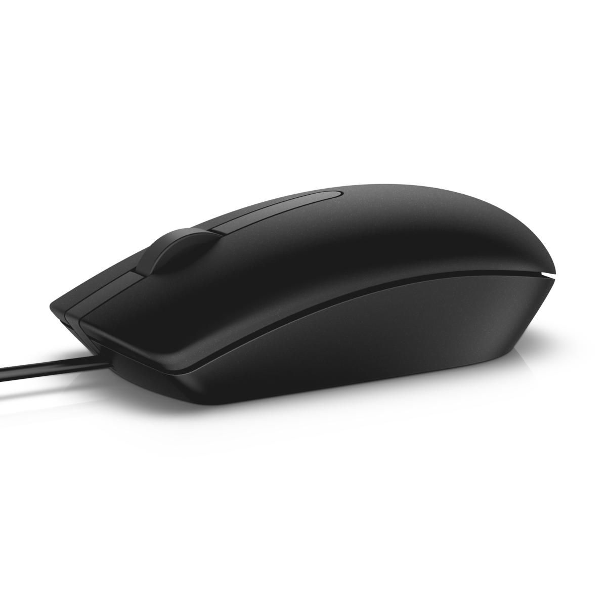 DELL Vezetékes egér, MS116 Optical Mouse - Black