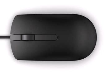 DELL Vezetékes egér, MS116 Optical Mouse - Black