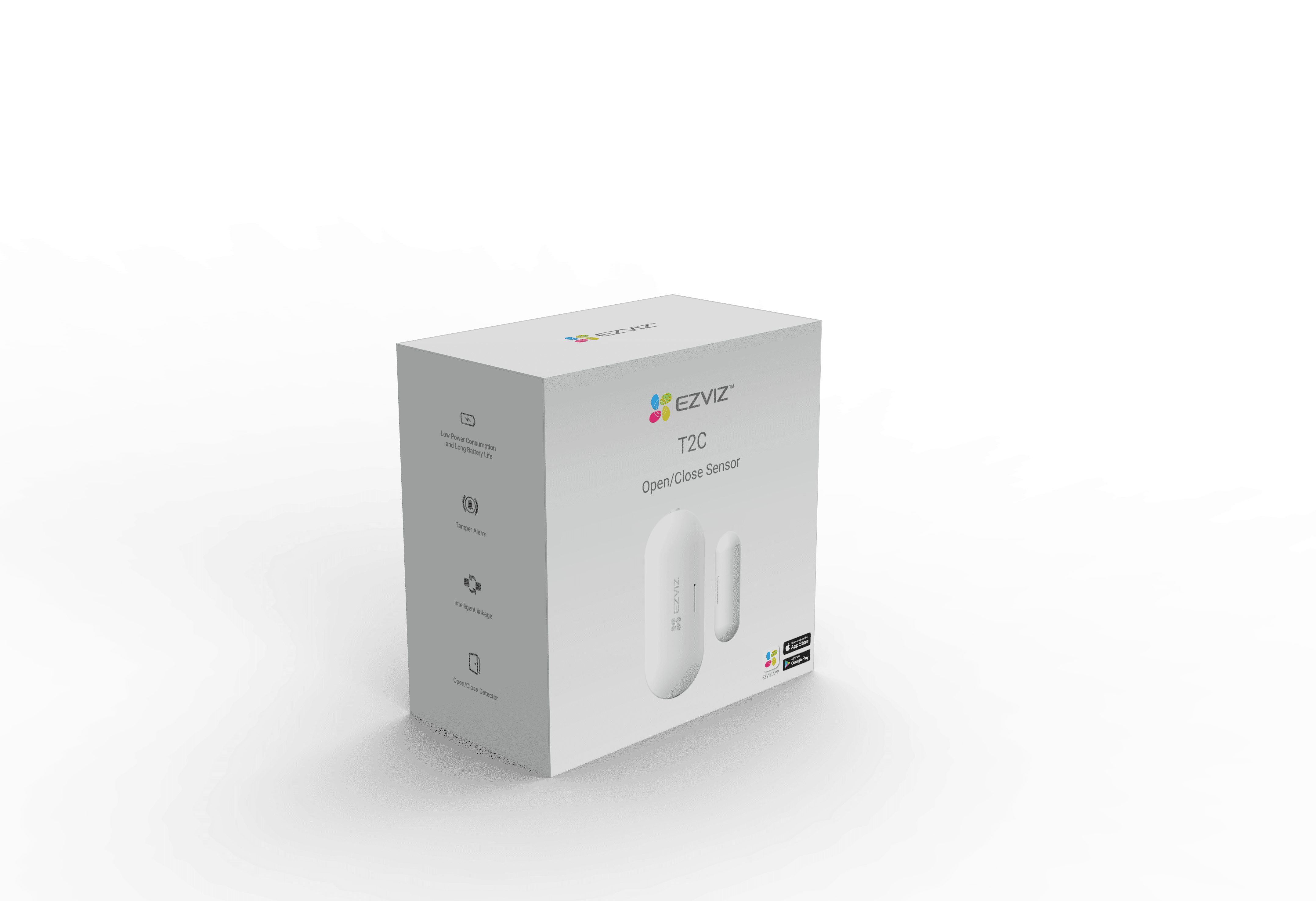 EZVIZ T2C ajtó/ablak nyitásérzékelő szenzor, mágneses érzékelés, Zigbee, azonnali értesítés, hosszú elemélettartam
