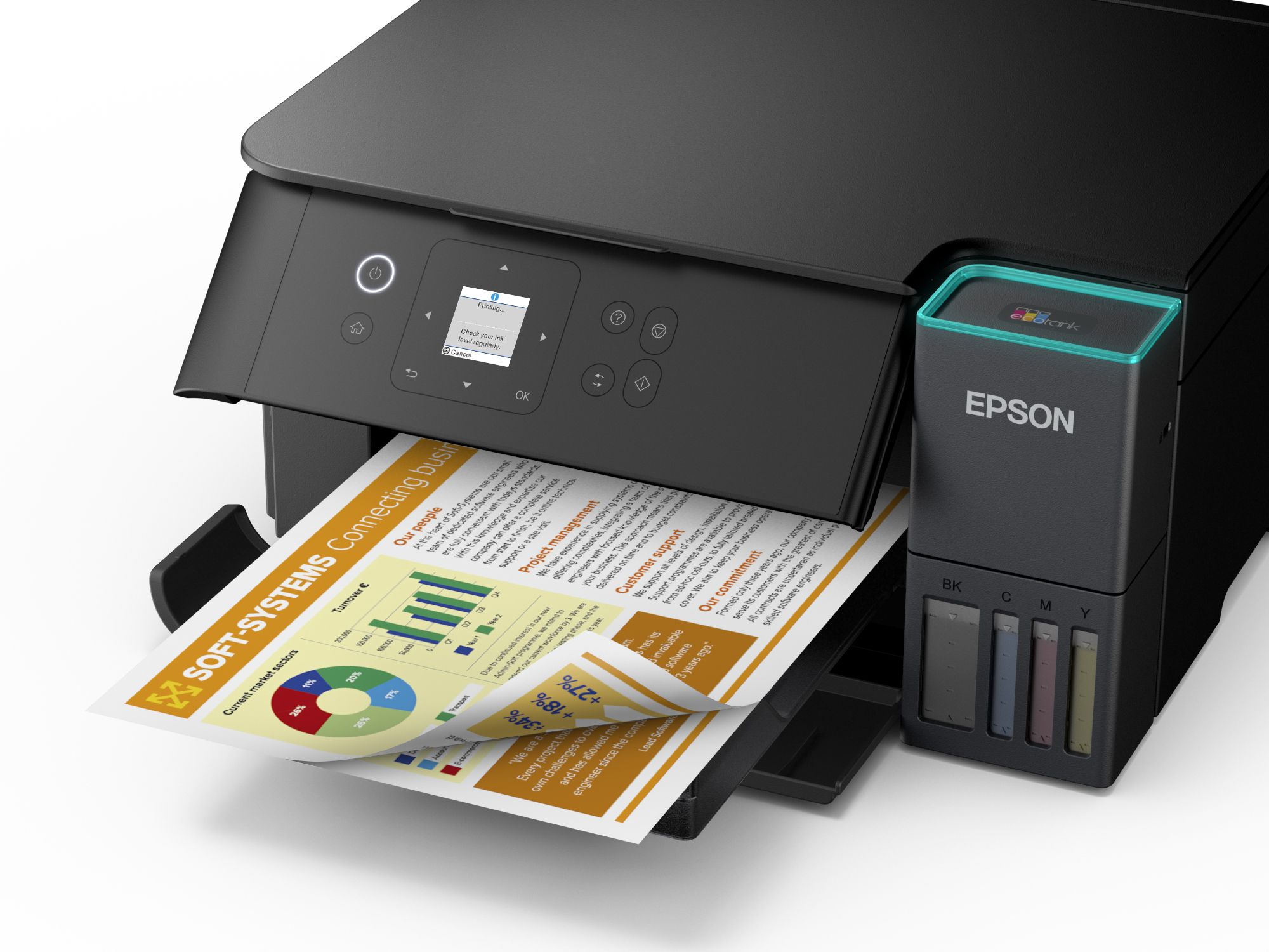 EPSON Tintasugaras nyomtató - EcoTank L4360 (A4, MFP, színes, 5760x1440 DPI, 33 lap/perc, duplex, USB/Wifi/Wifi Direct)