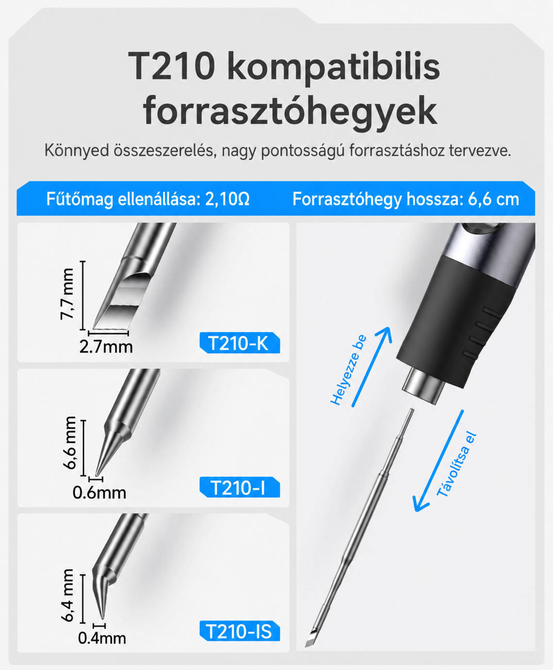 FNIRSI HS-03 Akkumulátoros Forrasztópáka